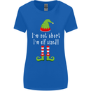 I'm Not Short I'm Elf Sized Funny Christmas Womens Wider Cut T-Shirt Royal Blue