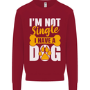 I'm Not Single I Have a Dog Funny Kids Sweatshirt Jumper Red