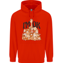 I'm OK Funny Cat Mum Dad Crazy Lady Kitten Mens 80% Cotton Hoodie Bright Red
