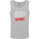 I'm Officially Retired Retirement Funny Mens Vest Tank Top Sports Grey