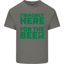 I'm Only Here for the Beer St. Patricks Day Mens Cotton T-Shirt Tee Top Charcoal