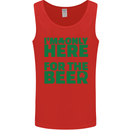 I'm Only Here for the Beer St. Patricks Day Mens Vest Tank Top Red