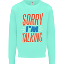 I'm Talking Funny Sacasm Sarcastic Slogan Kids Sweatshirt Jumper Peppermint