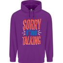 I'm Talking Funny Sacasm Sarcastic Slogan Mens 80% Cotton Hoodie Purple