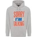 I'm Talking Funny Sacasm Sarcastic Slogan Mens 80% Cotton Hoodie Sports Grey