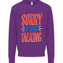 I'm Talking Funny Sacasm Sarcastic Slogan Mens Sweatshirt Jumper Purple