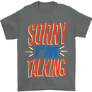 I'm Talking Funny Sacasm Sarcastic Slogan Mens T-Shirt Cotton Gildan Charcoal