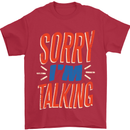 I'm Talking Funny Sacasm Sarcastic Slogan Mens T-Shirt Cotton Gildan Red