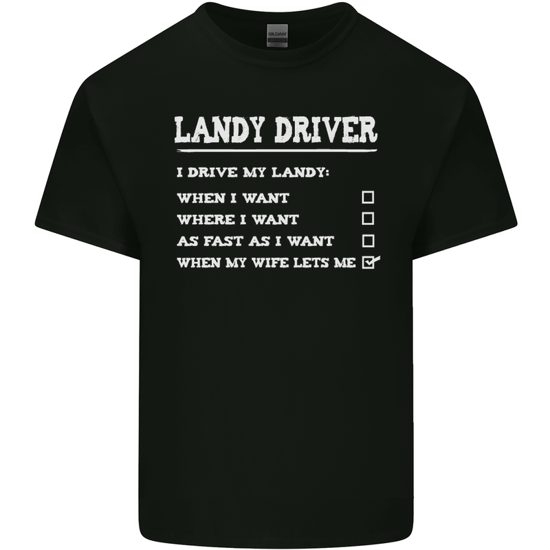 I'm a Landy Driver 4X4 Off Road Roadin Mens Cotton T-Shirt Tee Top Black