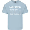 I'm a Landy Driver 4X4 Off Road Roadin Mens Cotton T-Shirt Tee Top Light Blue