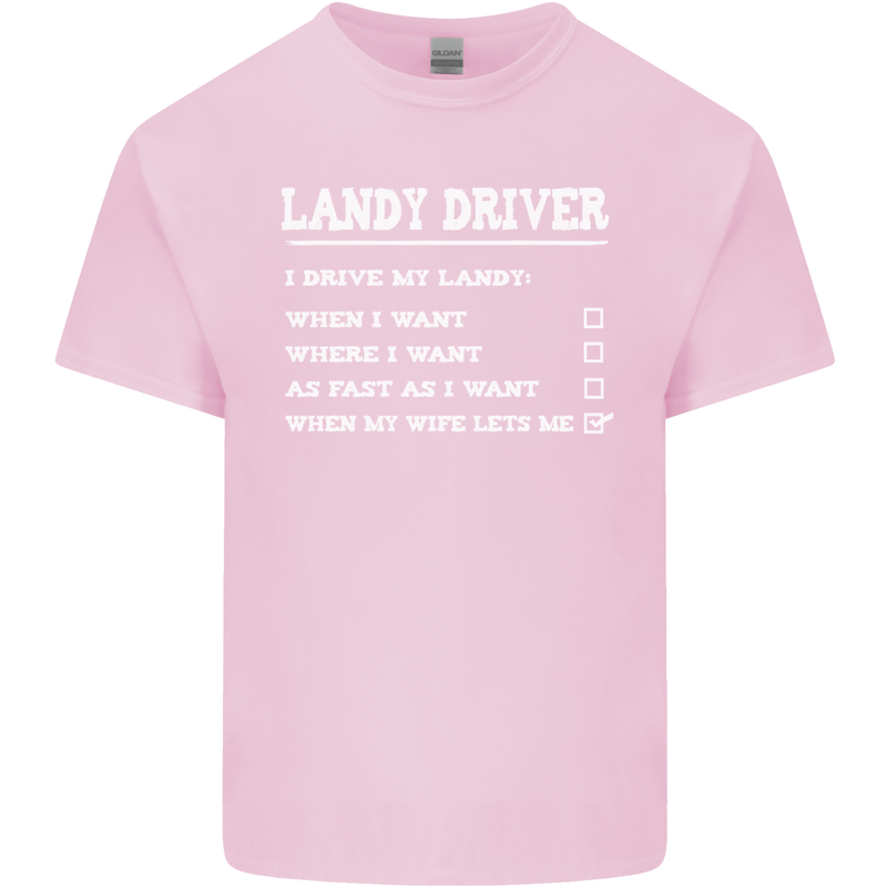 I'm a Landy Driver 4X4 Off Road Roadin Mens Cotton T-Shirt Tee Top Light Pink