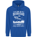I'm a Scuba Diving Dad Father's Day Diver Mens 80% Cotton Hoodie Royal Blue