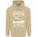 I'm a Scuba Diving Dad Father's Day Diver Mens 80% Cotton Hoodie Sand
