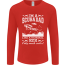 I'm a Scuba Diving Dad Father's Day Diver Mens Long Sleeve T-Shirt Red