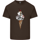 Ice Cream Skull Kids T-Shirt Childrens Chocolate