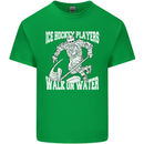 Ice Hockey Players Walk On Water Mens Cotton T-Shirt Tee Top Irish Green