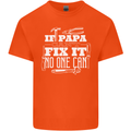 If Papa Cant Fix It Fathers Day Tradesman Mens Cotton T-Shirt Tee Top Orange