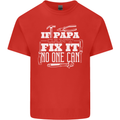 If Papa Cant Fix It Fathers Day Tradesman Mens Cotton T-Shirt Tee Top Red