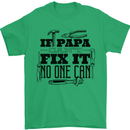 If Papa Cant Fix It Fathers Day Tradesman Mens T-Shirt Cotton Gildan Irish Green