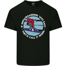 If Snowboarding Was Easy Call It Skiing Mens Cotton T-Shirt Tee Top Black