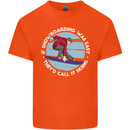 If Snowboarding Was Easy Call It Skiing Mens Cotton T-Shirt Tee Top Orange