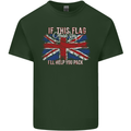 If This Flag Offends You Union Jack Britain Mens Cotton T-Shirt Tee Top Forest Green