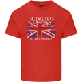 If This Flag Offends You Union Jack Britain Mens Cotton T-Shirt Tee Top Red