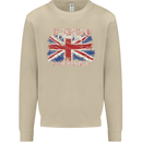 If This Flag Offends You Union Jack Britain Mens Sweatshirt Jumper Sand