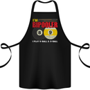 Im Bipooler I Play 8-Ball 9-Ball Funny Pool Cotton Apron 100% Organic Black