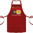 Im Bipooler I Play 8-Ball 9-Ball Funny Pool Cotton Apron 100% Organic Maroon