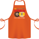 Im Bipooler I Play 8-Ball 9-Ball Funny Pool Cotton Apron 100% Organic Orange