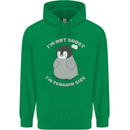 Im Not Short Im Penguine Size Funny Mens 80% Cotton Hoodie Irish Green