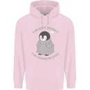 Im Not Short Im Penguine Size Funny Mens 80% Cotton Hoodie Light Pink