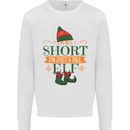 Im Not Short Tall Elf Funny Christmas Mens Sweatshirt Jumper White