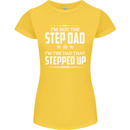 Im Not the Step Dad Stepped Up Fathers Day Womens Petite Cut T-Shirt Yellow