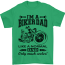 Im a Biker Dad Funny Fathers Day Motorcycle Mens T-Shirt Cotton Gildan Irish Green