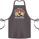 Imagine a Day Without Reading Bookworm Cotton Apron 100% Organic Dark Grey