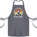 Imagine a Day Without Reading Bookworm Cotton Apron 100% Organic Steel
