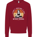 Imagine a Day Without Reading Bookworm Kids Sweatshirt Jumper Red