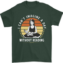 Imagine a Day Without Reading Bookworm Mens T-Shirt 100% Cotton Forest Green