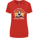 Imagine a Day Without Reading Bookworm Womens Wider Cut T-Shirt Red
