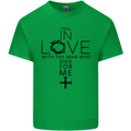 In Love With the Cross Christian Christ Kids T-Shirt Childrens Irish Green