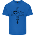 In Love With the Cross Christian Christ Kids T-Shirt Childrens Royal Blue