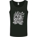 Inca Warrior Skull Gym Martial Arts MMA Axe Mens Vest Tank Top Black