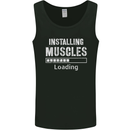 Installing Muscles Loading Gym Training Top Mens Vest Tank Top Black