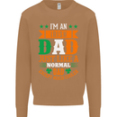 Irish Dad Funny St. Patrick's Day Father's Mens Sweatshirt Jumper Caramel Latte