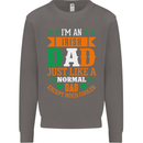 Irish Dad Funny St. Patrick's Day Father's Mens Sweatshirt Jumper Charcoal