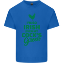 Irish Even My Cock's Green St Patricks Day Mens Cotton T-Shirt Tee Top Royal Blue