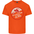 It's More Fun to Take the Bus Campervan Mens Cotton T-Shirt Tee Top Orange