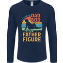 It's Not a Dad Bod It's a Father Figure Mens Long Sleeve T-Shirt Navy Blue